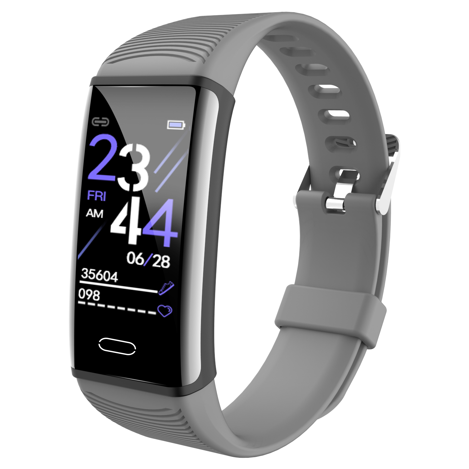 

CB03 IPS HD Full Color Display Heart Rate Blood Measurement Multi-function Waterproof Smart Bracelet - Grey