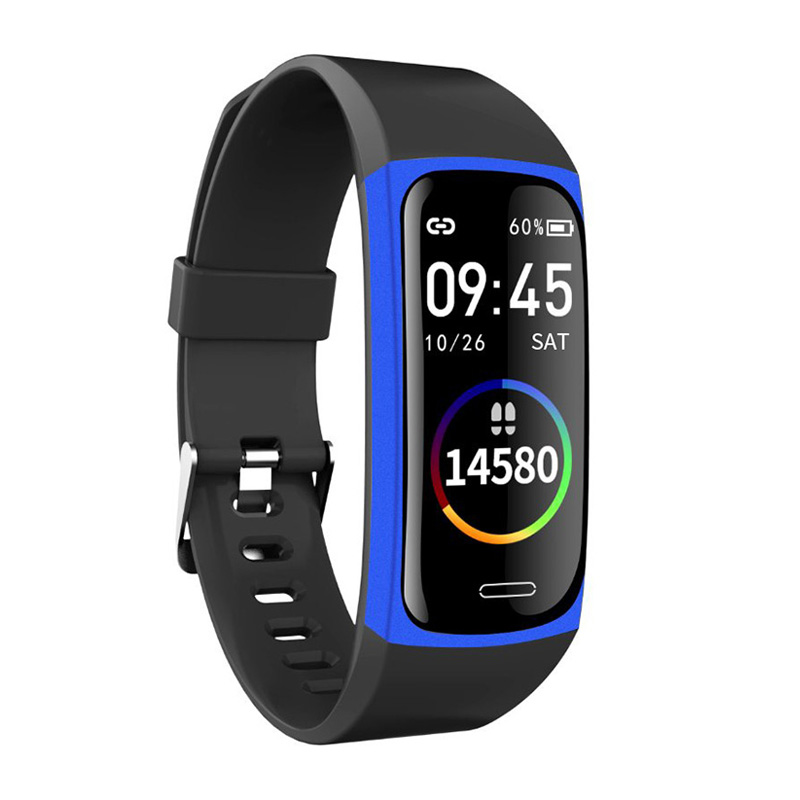 

CB02 0,96-дюймовый Красочный Дисплей Bluetooth Smart Watch Wearband С Сонным / Сердечным Монитором / Монитором Артериального Давления - Синий