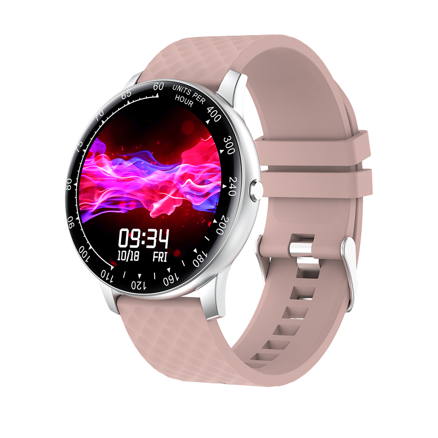 

H30 Full Touch IPS Screen Custom Dial Multi-function Health Monitoring Smart Watch - Pink
