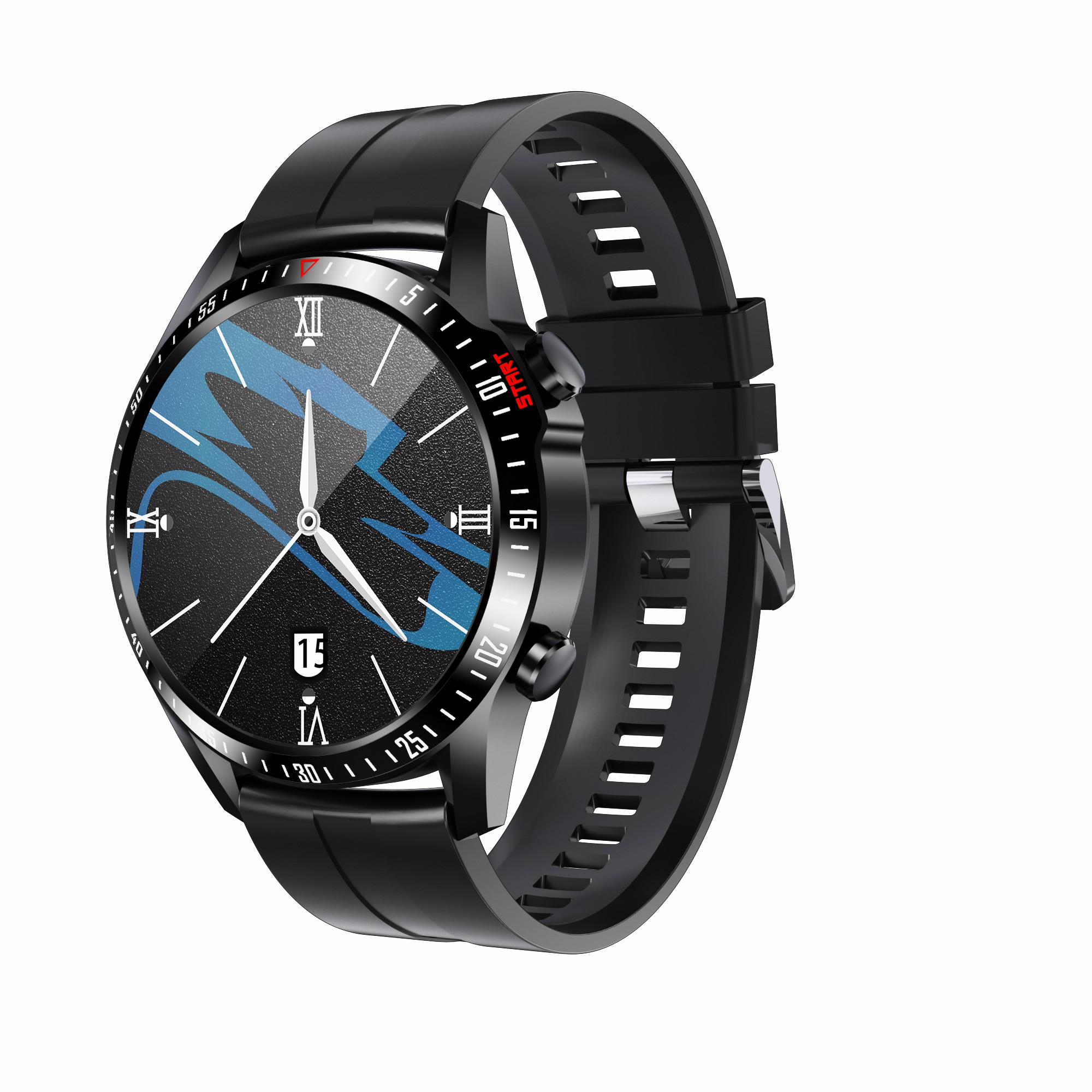 

CK29 Smart Watch 1.28-дюймовый Сенсорный Экран Здоровье Здоровье Умный Браслет Водонепроницаемый Bluetooth Smart Watch - Все Черное