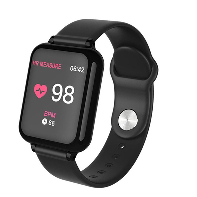 

B57T 1.3-дюймовый Мониторинг Температуры Тела SmartWatch Умные Часы Водонепроницаемые Спорты Smart Для Android IOS [CE Сертифицирован] - Чернить