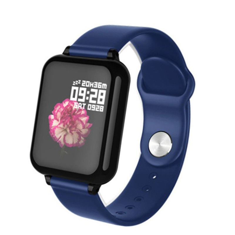

B57T 1.3-дюймовый Мониторинг Температуры Тела SmartWatch Умные Часы Водонепроницаемые Спорты Smart Для Android IOS [CE Сертифицирован] - Синий