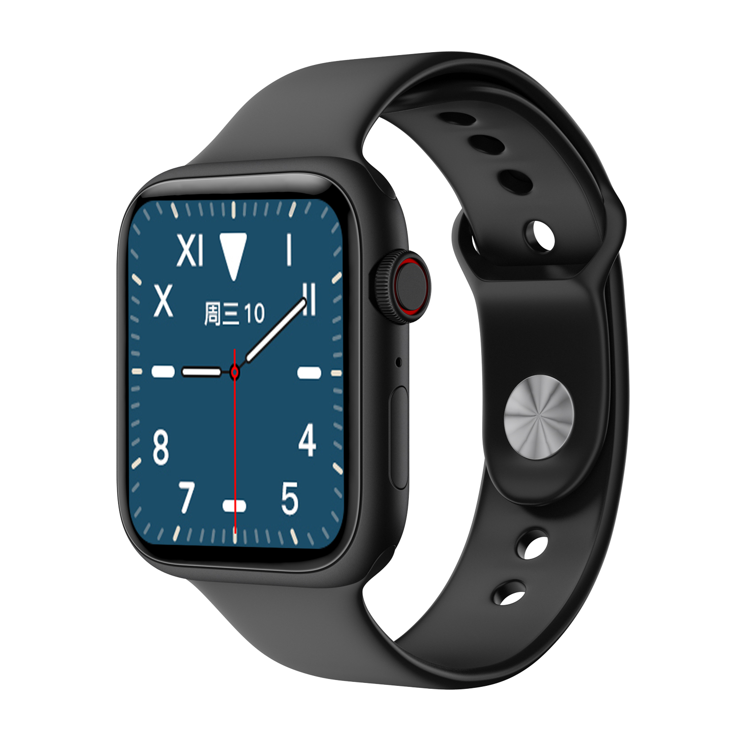 

1.54 inch Full Touch Screen Temperature Detection Bluetooth Call Smart Watch - Black