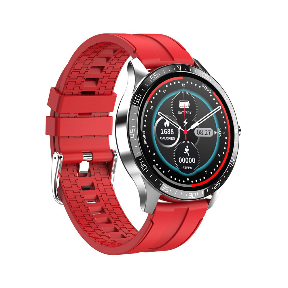 

T80 Bluetooth Call Count Code Monitor Fitness Tracker Smart Watch - Серебро