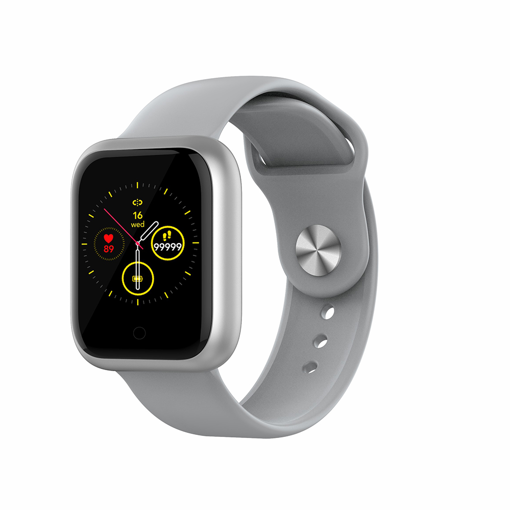 

LEMONDA SMART GT1 1.3 inch Square Single Point Multi-sport Mode IP67 Waterproof Smart Watch - Silver