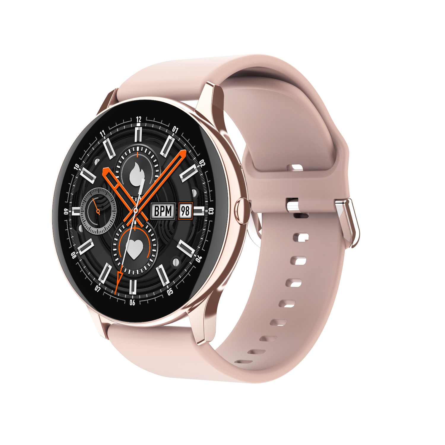

U18 1.3-inch Touch Screen Smart Watch Heart Rate Monitor IP67 Waterproof - Pink