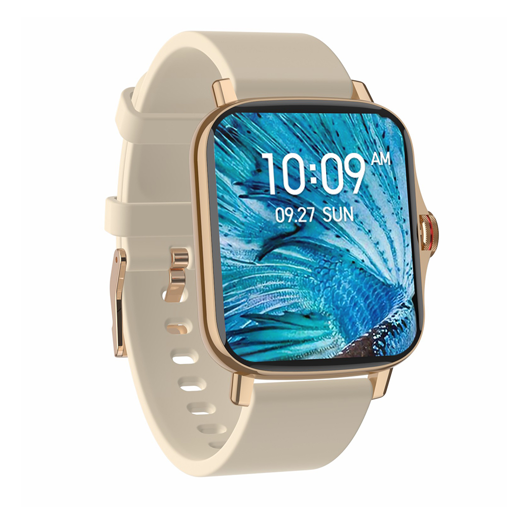 

LEMFO FM08 Bluetooth Call Heart Rate Blood Pressure Monitor 1.69inch HD IPS Screen Smart Watch - Gold