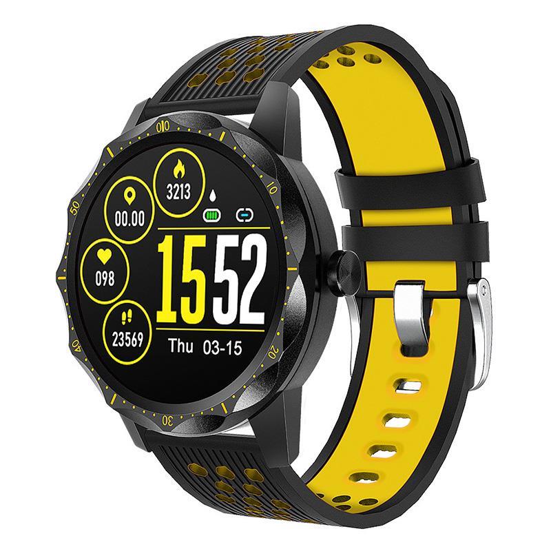 

LEMONDA SMART Sky1Pro Smart Watch Full Touch Screen Health Monitoring IP67 Smart Wristband - Yellow