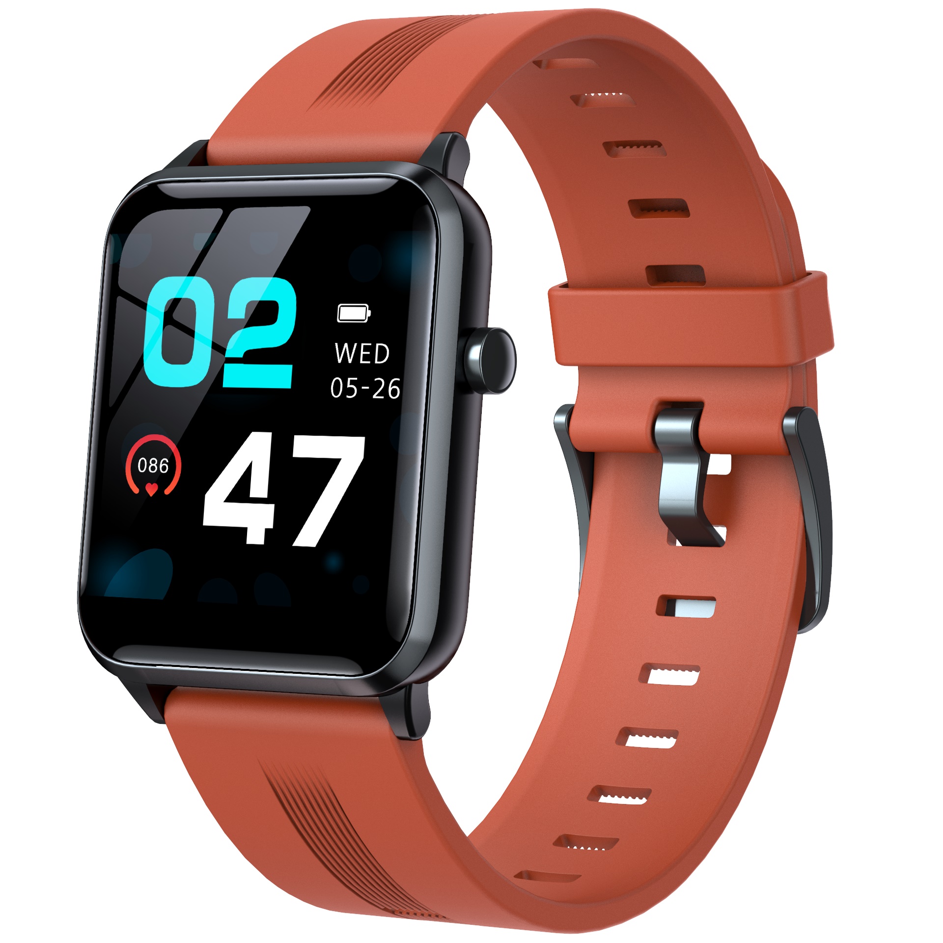 

LEMONDA SMART Y95 1.4-Inch Square Screen Full Touch Health Monitor Sports Smart Watch - Orange