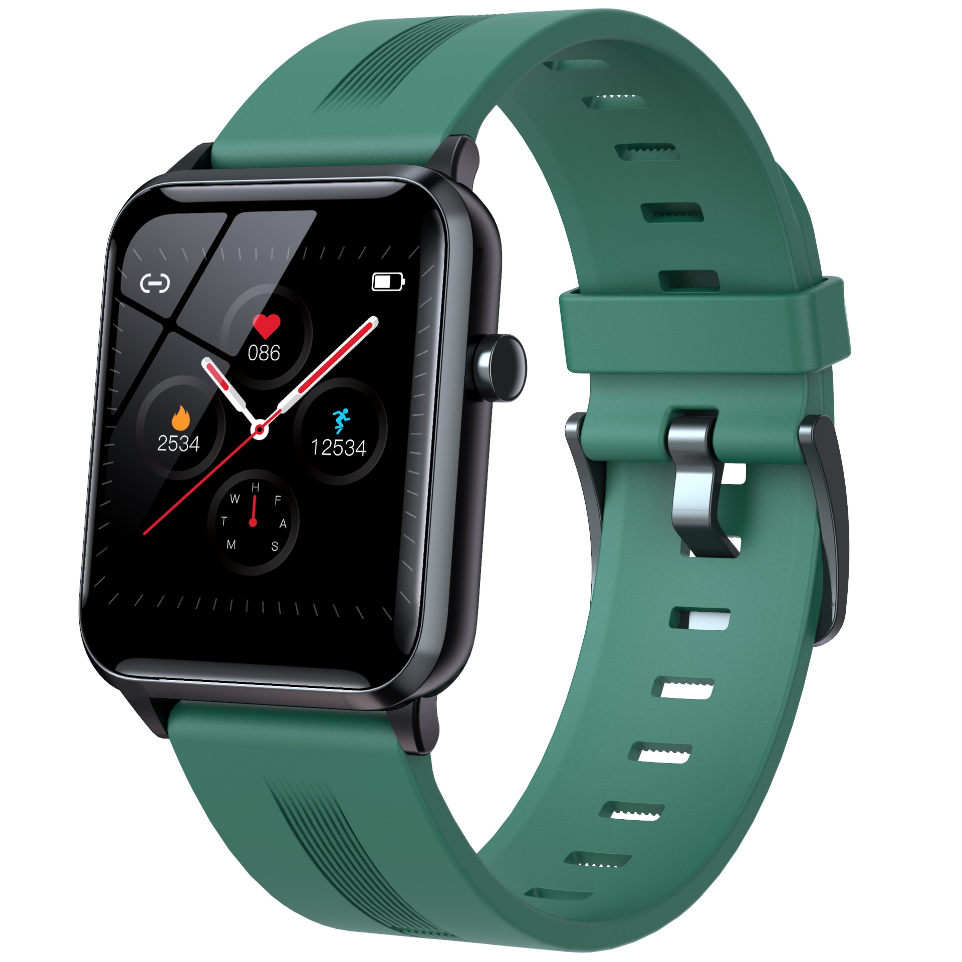 

LEMONDA SMART Y95 1.4-Inch Square Screen Full Touch Health Monitor Sports Smart Watch - Green