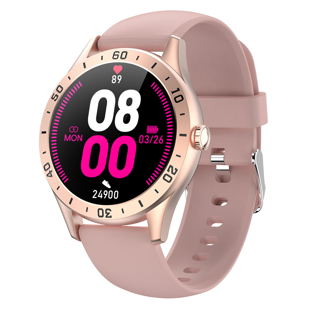 

H18 1.2 Дюйма Полный Сенсорный Экран Smart Watch Health Monitoring Fitness Tracker IP67 Водонепроницаемый SmartWatch - Розовый