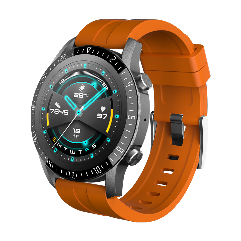 

ALLCALL GTE Dual Bluetooth System Fitness Tracker Sports Bracelet ECG Blood Pressure Heart Rate Monitor Smart Watch - Orange