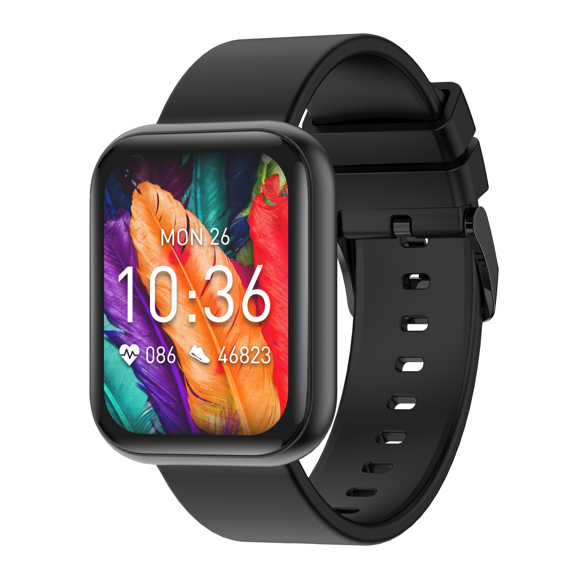 

P85 1.69inch HD IPS Screen Sport Sport Smart Watch Температура Тела. - Черный