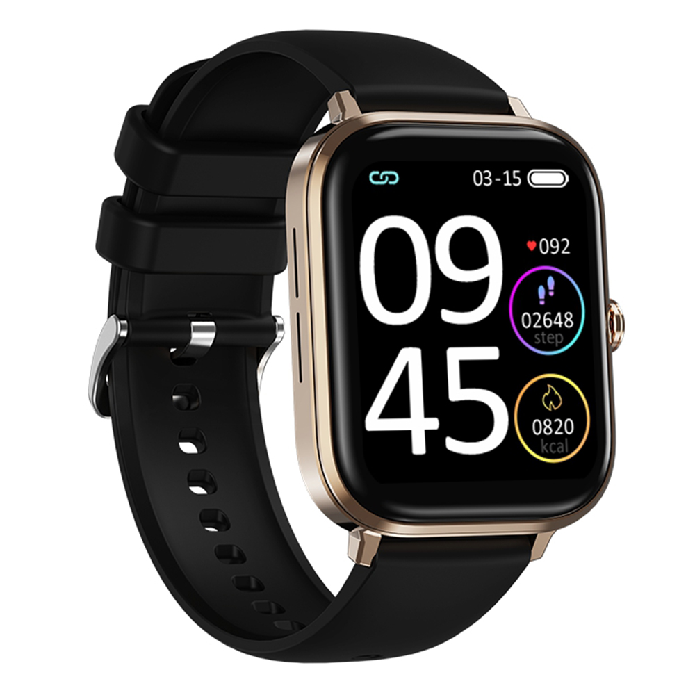 

T13C 1.85 '' Screen Smart Watch Monitor Bracelet Multifunction Bluetooth Call Водонепроницаемый Интеллектуальный Браслет - Черный / Золото