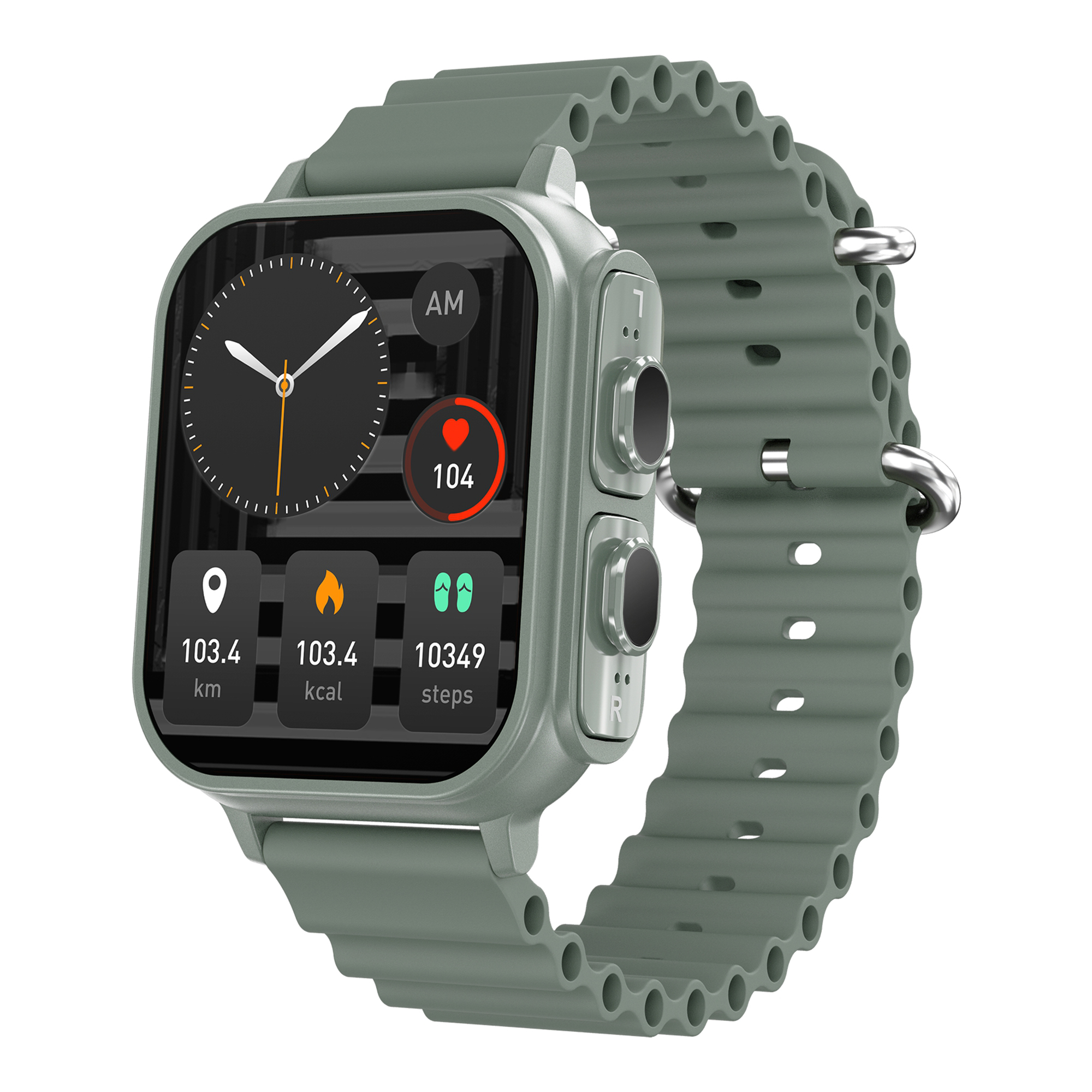 

N22 Smart Watch TWS Bluetooth Earphone 2 in 1 HD -display Bluetooth Call Smartwatch Wasserdichte Männer Frauen Sportarmband - Grün