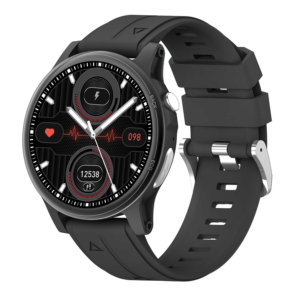 

ZL89 1,39 "smart Watch Ekg Herzfrequenz Blutdruckmonitor Handgelenk Watch Support Al Voice Assistent - Schwarz