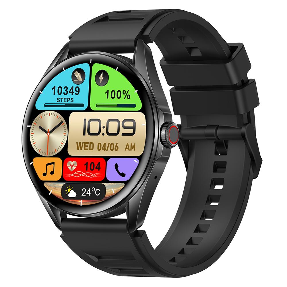 

L61D 1,43 Zoll AMOLED Multisport-modus Smart Watch Support Heart Frequenz / Blutdruck / Blutsauerstoffmonitor - Schwarz