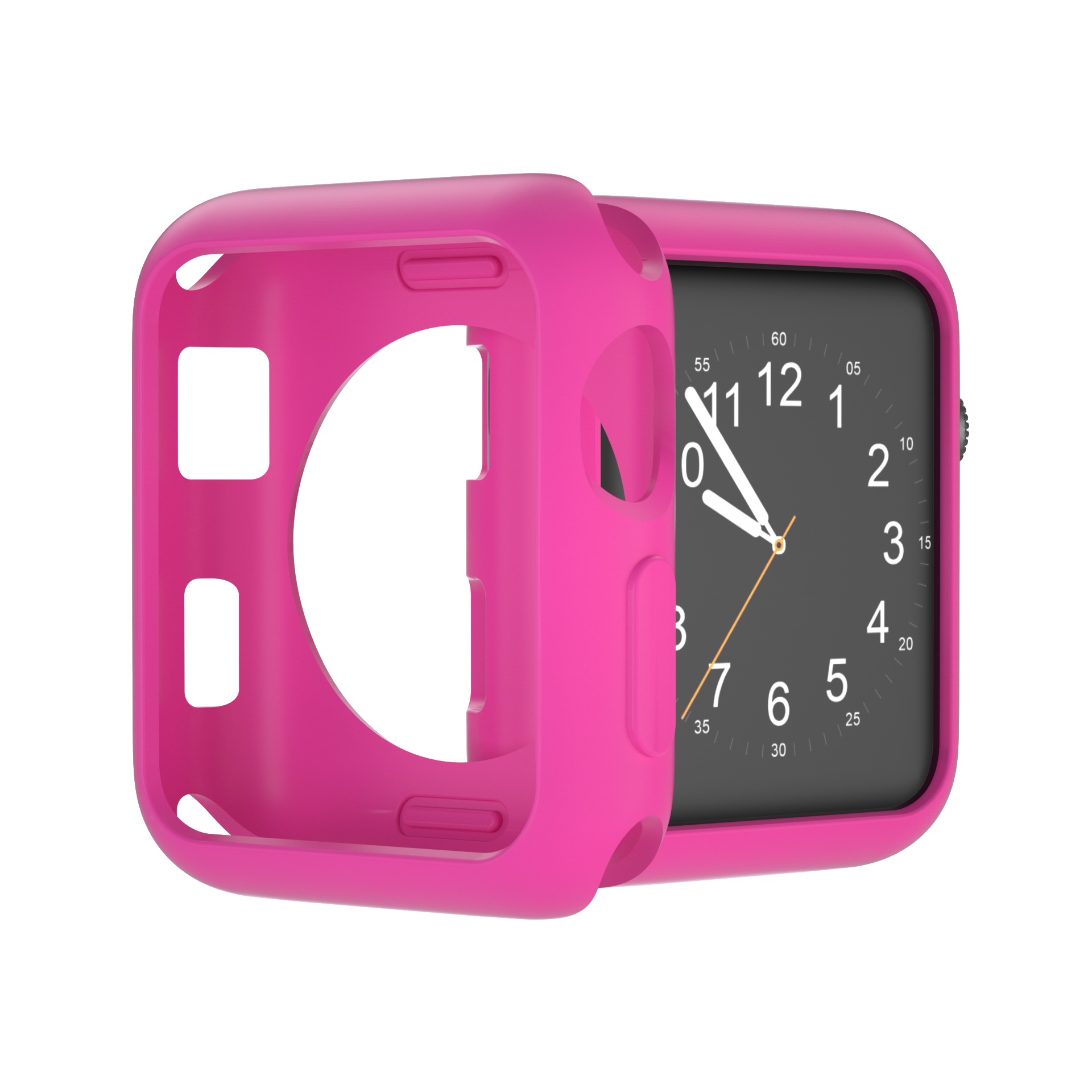 

Soft TPU Watch Dial Plate Bracelet Bracelet Защитная Часовая Обложка Для Apple Watch Series 3 / 2 / 1 38 мм - Роза, Apple Watch Series 3 38mm