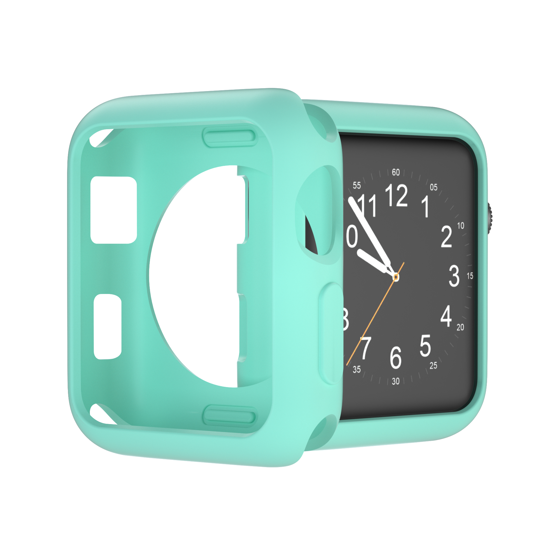 

Soft TPU Watch Dial Plate Case Bracelet Protective Watch Cover for Apple Watch Series 3 / 2 / 1 38mm - Cyan, Apple Watch Series 3 38mm