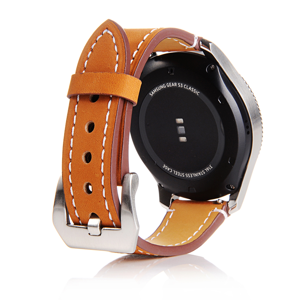 

22 -мм Матовая Кожа Кожа Умная Часовая Замена Ремня Для Huawei Watch GT 2e/gt2 46 мм - Коричневый, Huawei Watch GT 2e