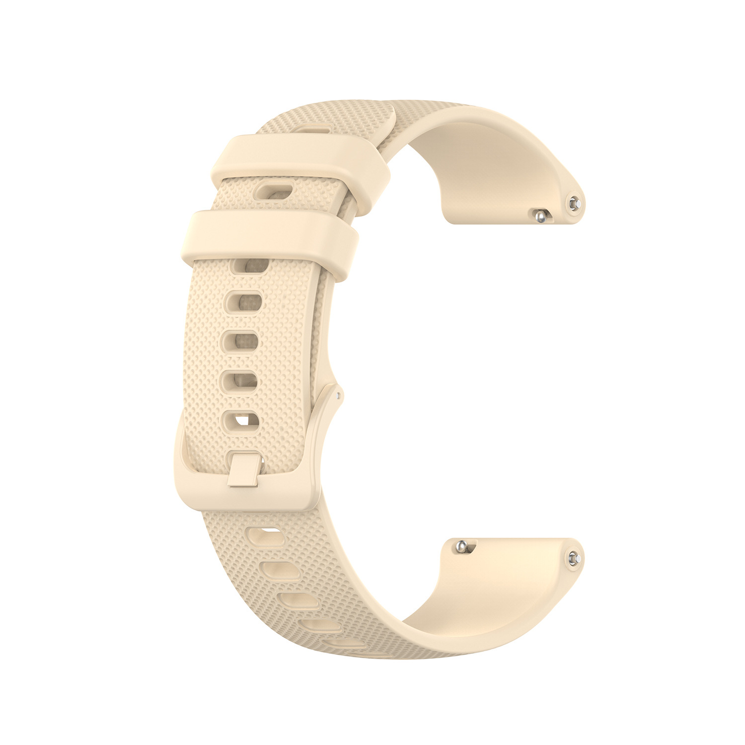 

22mm Silicone Smart Watch Replacement Strap for Garmin Vivoactive 4 - Beige, Universal