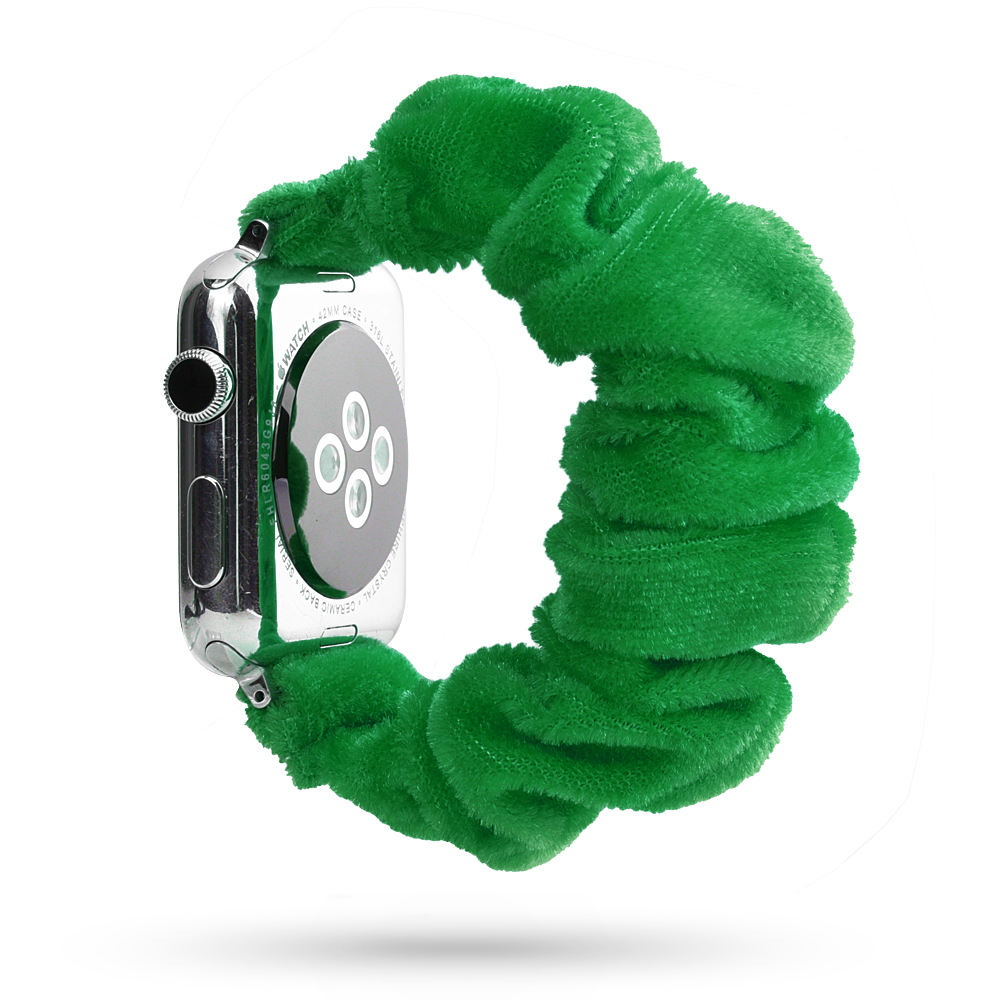 

Печатная Ткань Запястье Браслет Для Банка Банка Для Банка Для Apple Watch Series 6 SE 5 4 44 Мм / 3 2 1 42 Мм - Зеленый, Apple Watch Series 5 44mm