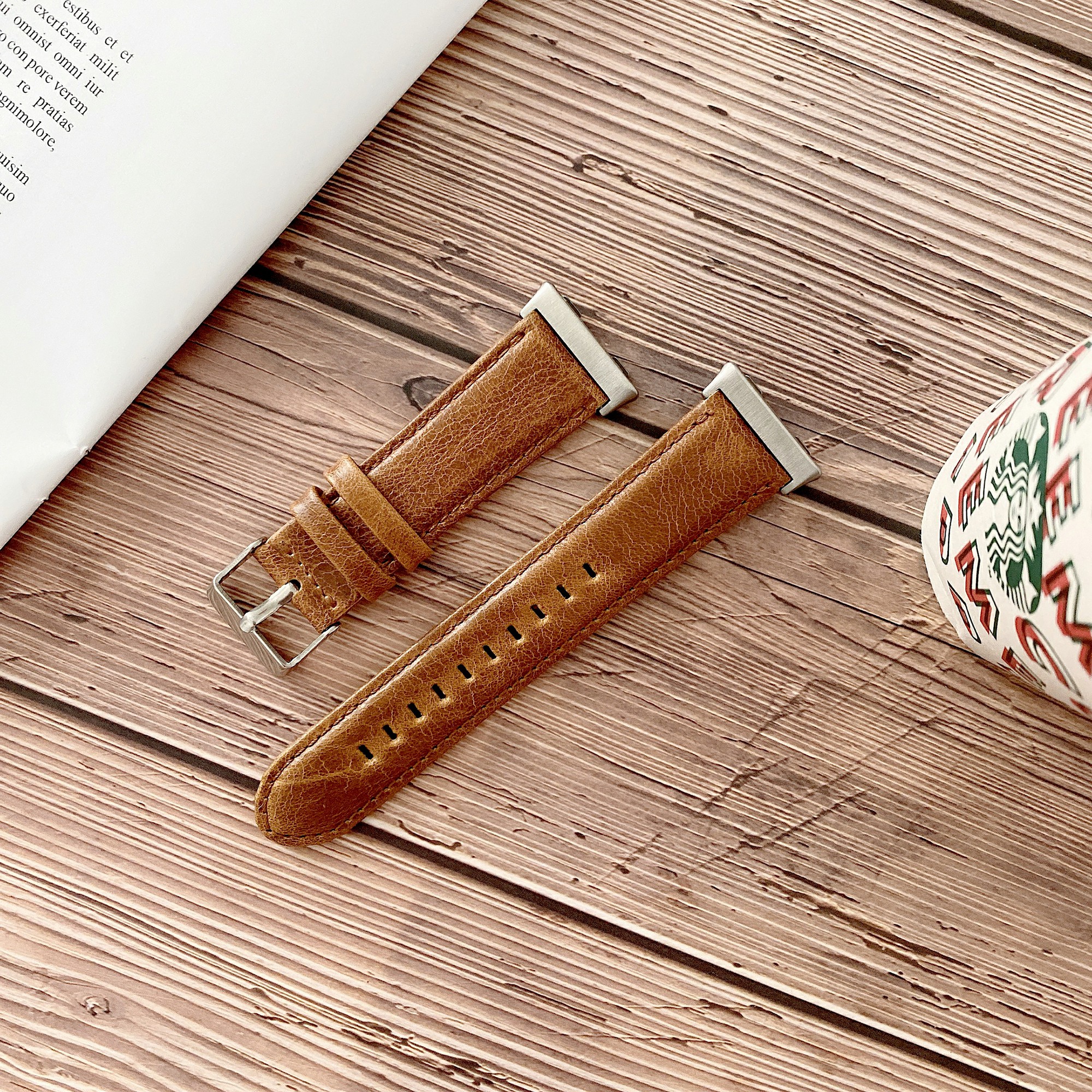 

Сумасшедшая Коня Поверхность Натуральной Кожи Band Для Часов OPPO 41mm - Коричневый, Other OPPO Models