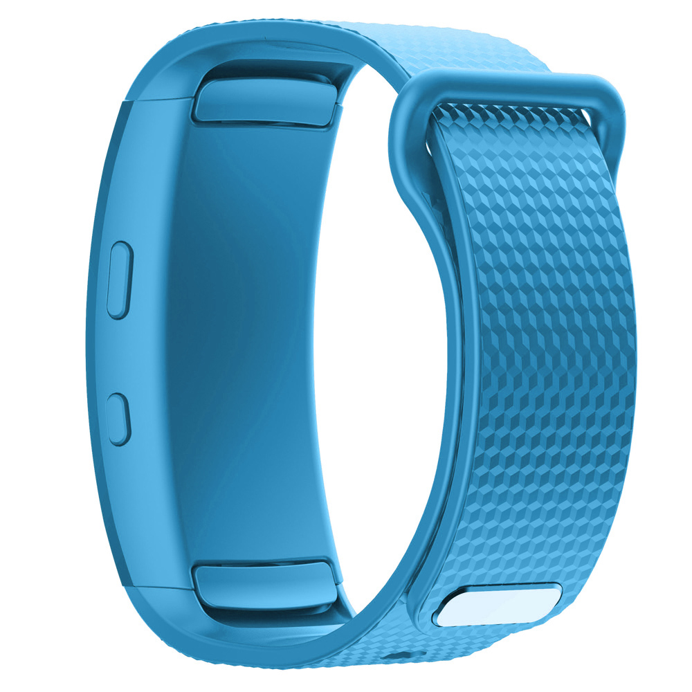 

Flexible Silicone Watch Band for Samsung Gear Fit2, Small - Sky Blue, Gear Fit2