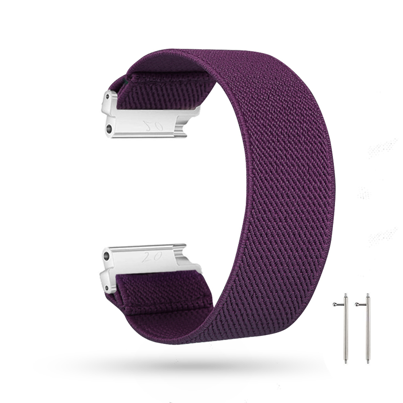 

20mm Solid Color Printing Nylon Smart Watch Band for Huawei Watch GT 2 42mm / Huami Amazfit Watch Youth Edition - Purple, Huawei Watch GT 2 42mm
