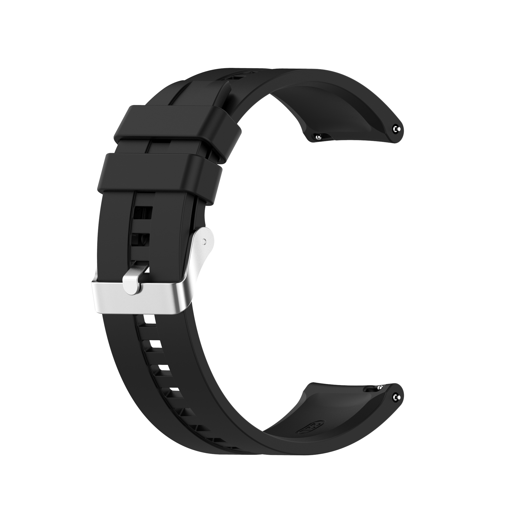 

22mm Silicone Watchband Replacement Watch Strap for Huami Amazfit GTR 2e/GTR 2/Huawei Watch 3/Watch 3 Pro - Black, Universal