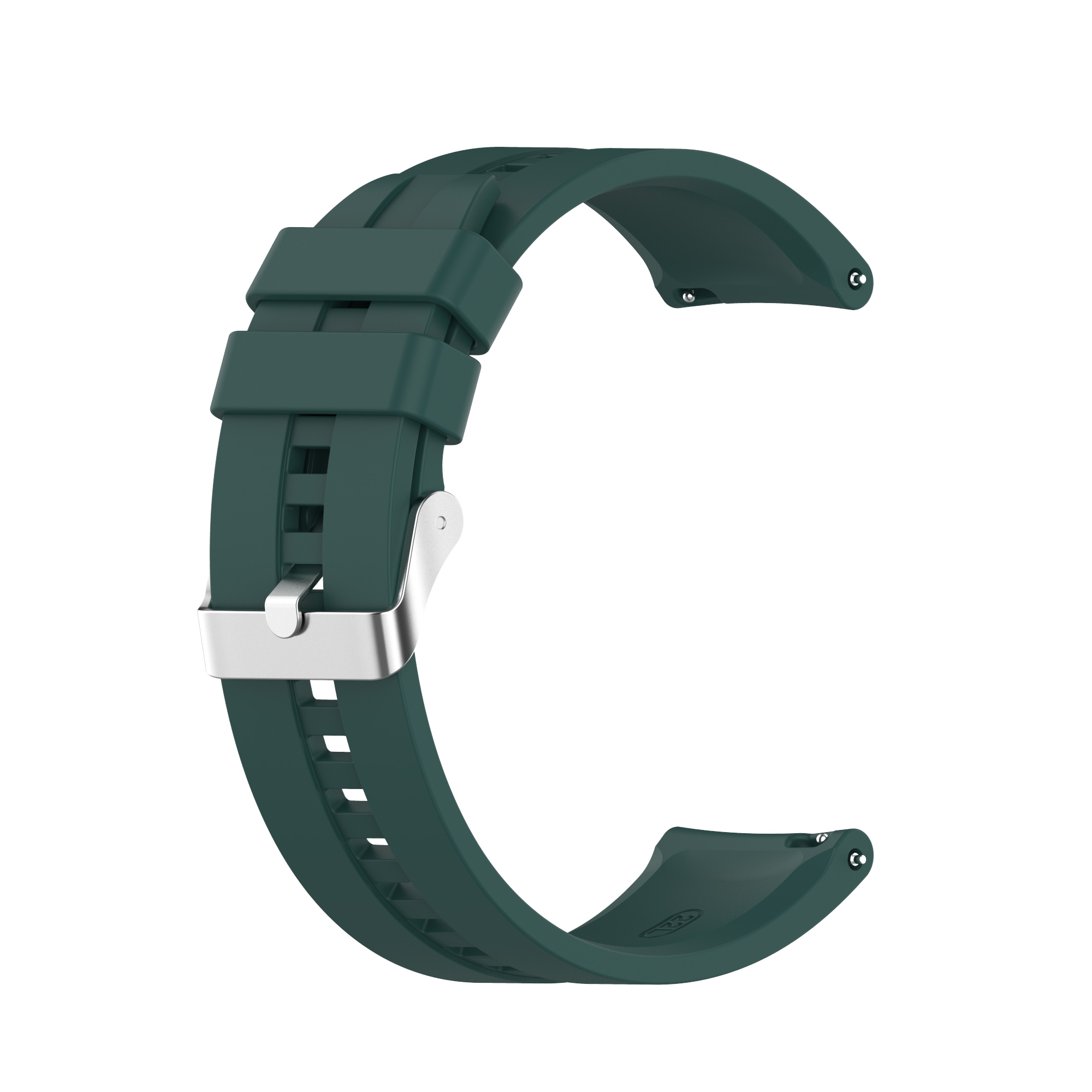 

22mm Silicone Watchband Replacement Watch Strap for Huami Amazfit GTR 2e/GTR 2/Huawei Watch 3/Watch 3 Pro - Dark Green, Universal