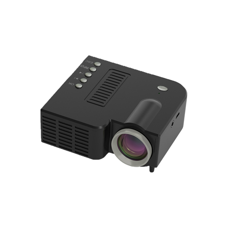 

UC28C-H Mini Portable Mobile Phone Wired HD LED Video Projector Home Theater - Black