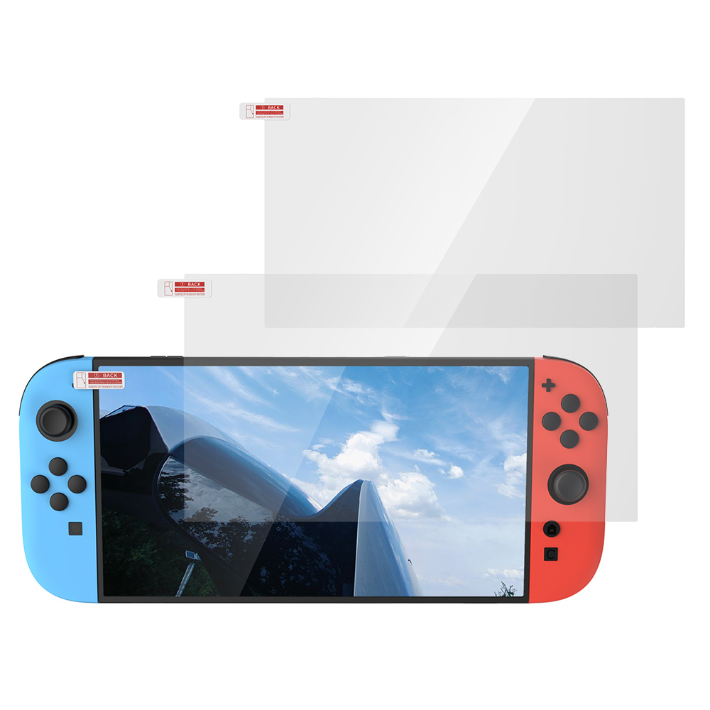 DOBE TNS-3166 2Pcs for Nintendo Switch 2 Game Console Screen Protector Tempered Glass HD Anti Fingerprint Film