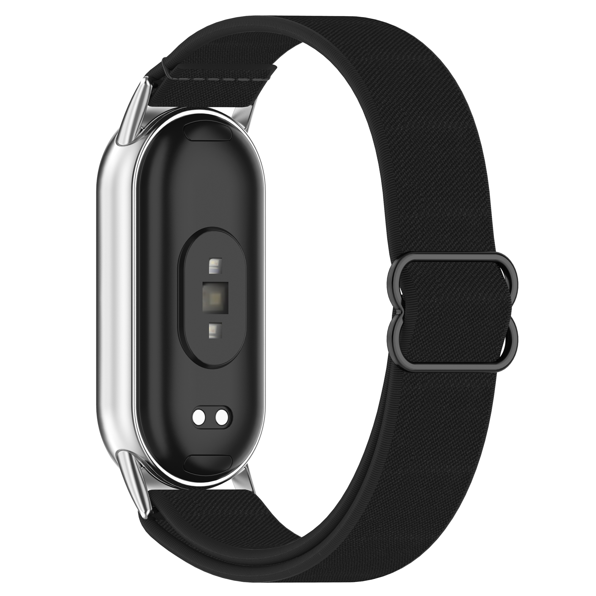 Smart Watch Band for Xiaomi Smart Band 9 / 9 NFC / 8 / 8 NFC Nylon Elastic Braided Strap - Black