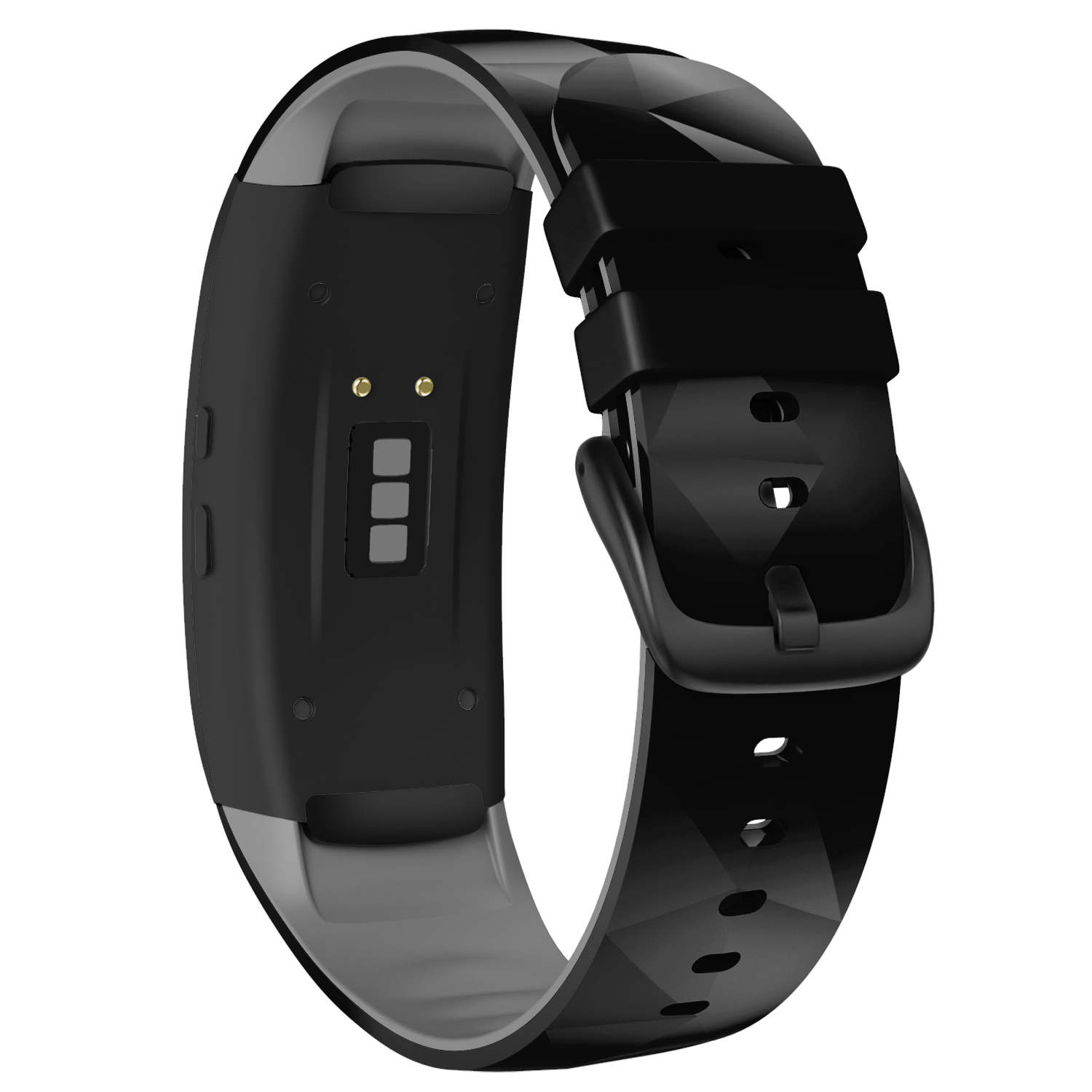 

Two Color Adjustable Watchband Smart Watch Strap Belt Replacement for Samsung Galaxy Fit2 / Fit2 Pro - Black / Grey, Other Samsung Models