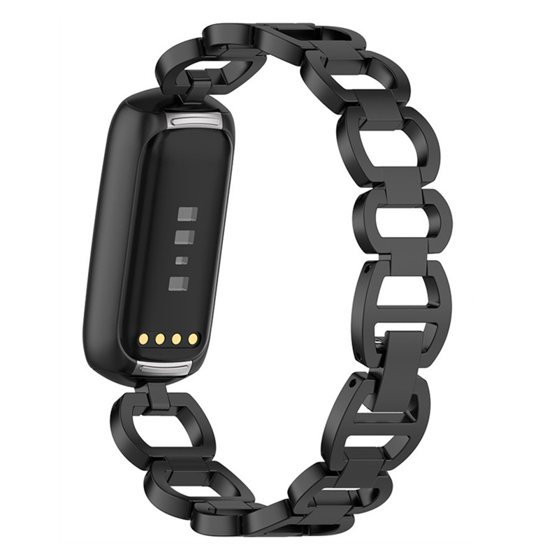 

Браслет Из Нержавеющей Стали Браслет Наручные Ремешки Smart Watch Recornace Для Fitbit Luxe / Специальное Издание - Чернить, Other Smartwatch Models