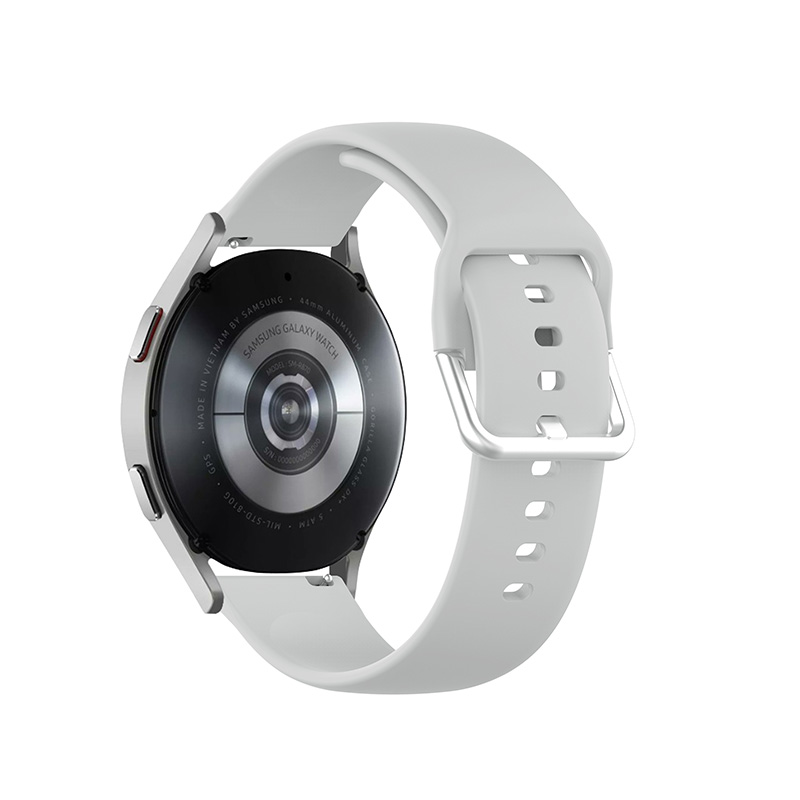 

Сплошной Цвет Регулируемый Мягкий Силиконовый Ремешок Для Часов Samsung Galaxy Watch4 / Watch4 Classic - Светло-серый, Samsung Galaxy Watch4 Classic 46mm