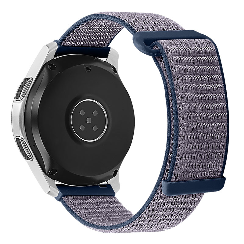 

22mm Adjustable Nylon Loop Smart Watch Strap Wristband Replacement for Samsung Galaxy Watch3 45mm/Gear S3 Classic/Galaxy Watch 46mm - Midnight Blue, Galaxy Watch3 45mm