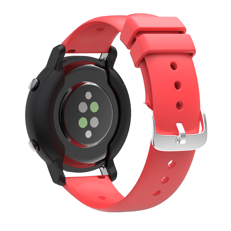 

Solid Color Silicone 20mm Watch Strap for Huawei Watch GT2 42mm / Huami Amazfit GTS 3 - Red, Other Smartwatch Models