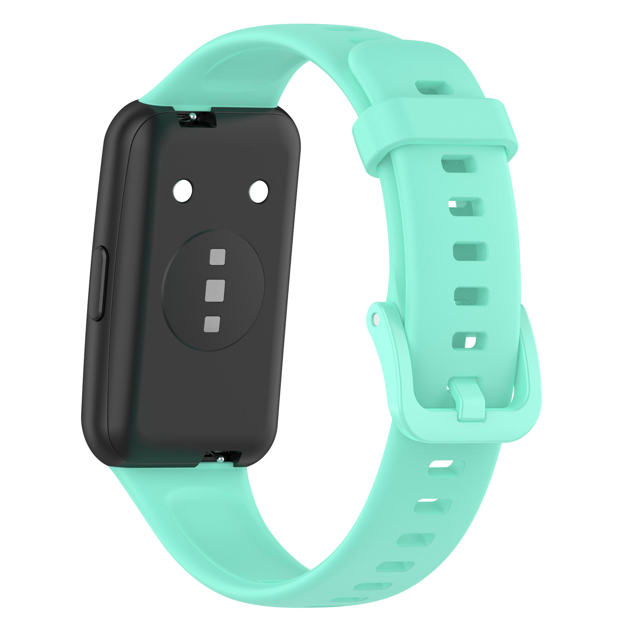 

Silicone Smart Watch Band for Huawei Band 7, Solid Color Adjustable Wrist Strap Replacement - Teal Green, Huawei Band 7