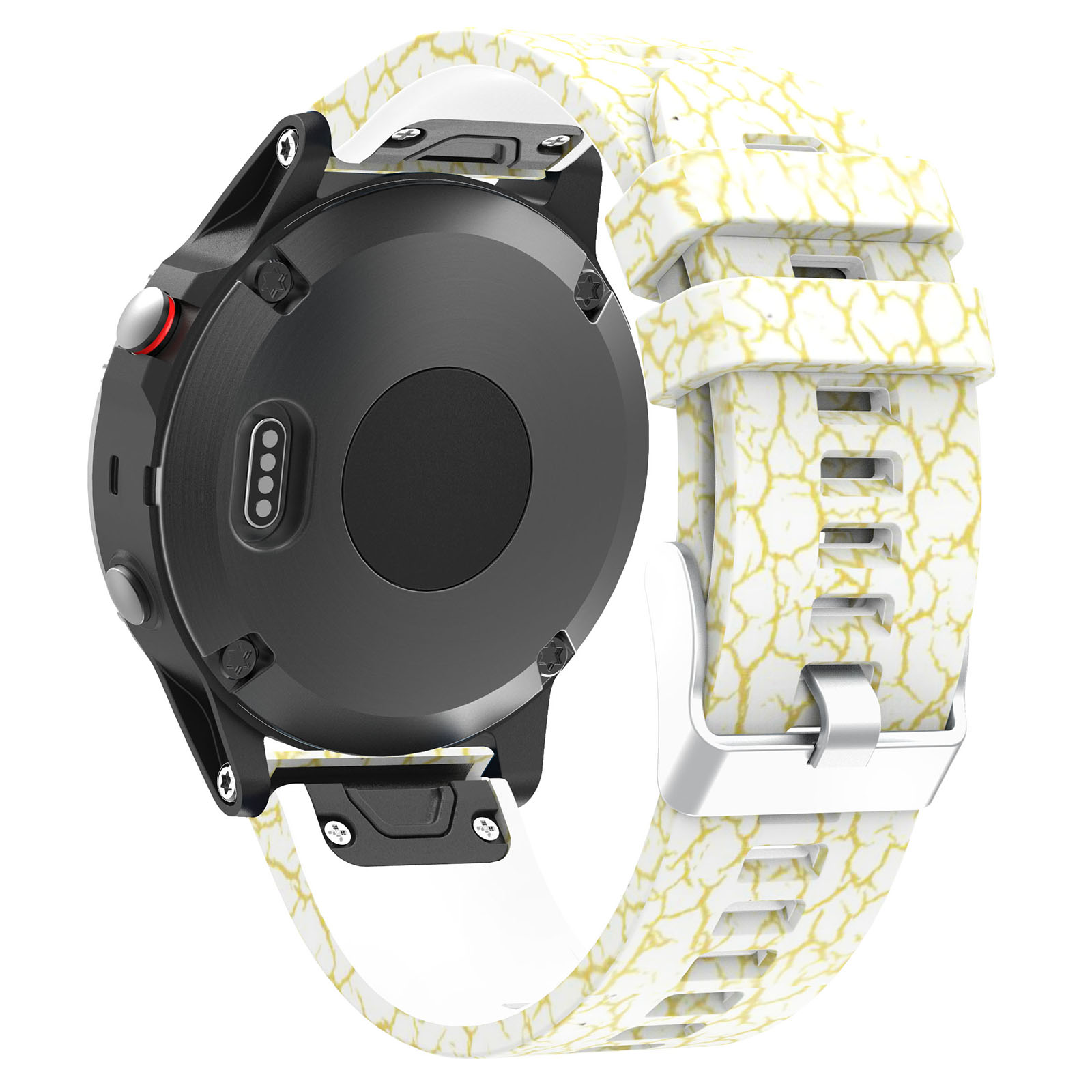 

For Garmin 7 / 6 Pro / Forerunner 935 / 945 Silicone Watch Band 22mm Pattern Printing Replacement Wrist Strap - Style A, Garmin Fenix 7