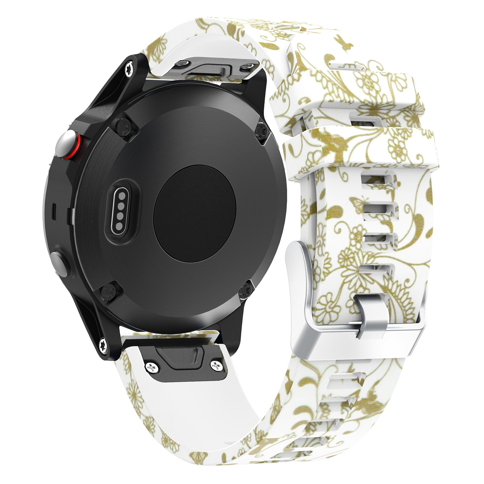 

Для Garmin 7 / 6 Pro / Предшественник 935 / 945 Силиконовая Часовая Полоса 22 -мм Рисунок Замена Запястья Ремешок Для Запястья - Стиль ф, Garmin Fenix 7