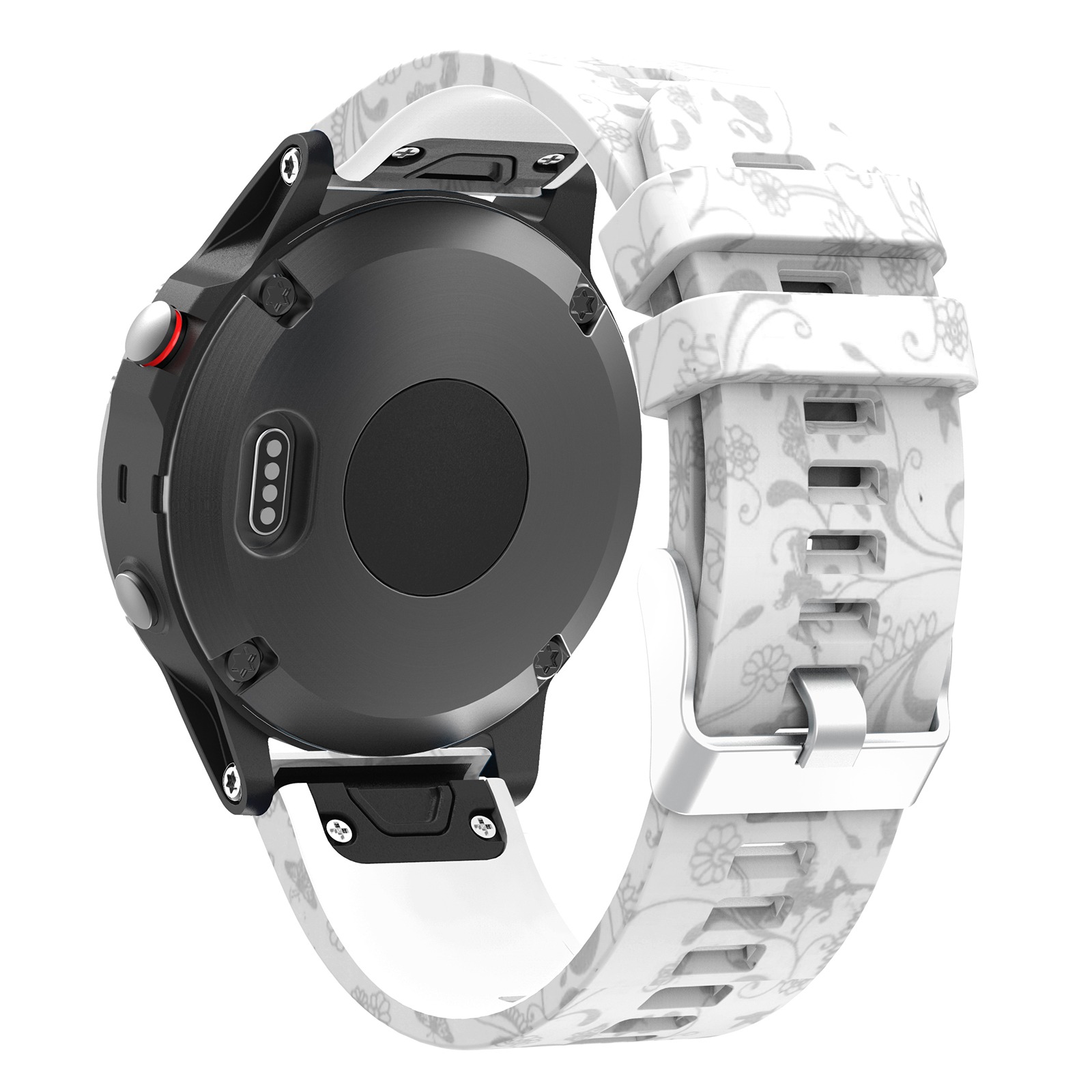 

For Garmin 7 / 6 Pro / Forerunner 935 / 945 Silicone Watch Band 22mm Pattern Printing Replacement Wrist Strap - Style K, Garmin Fenix 7