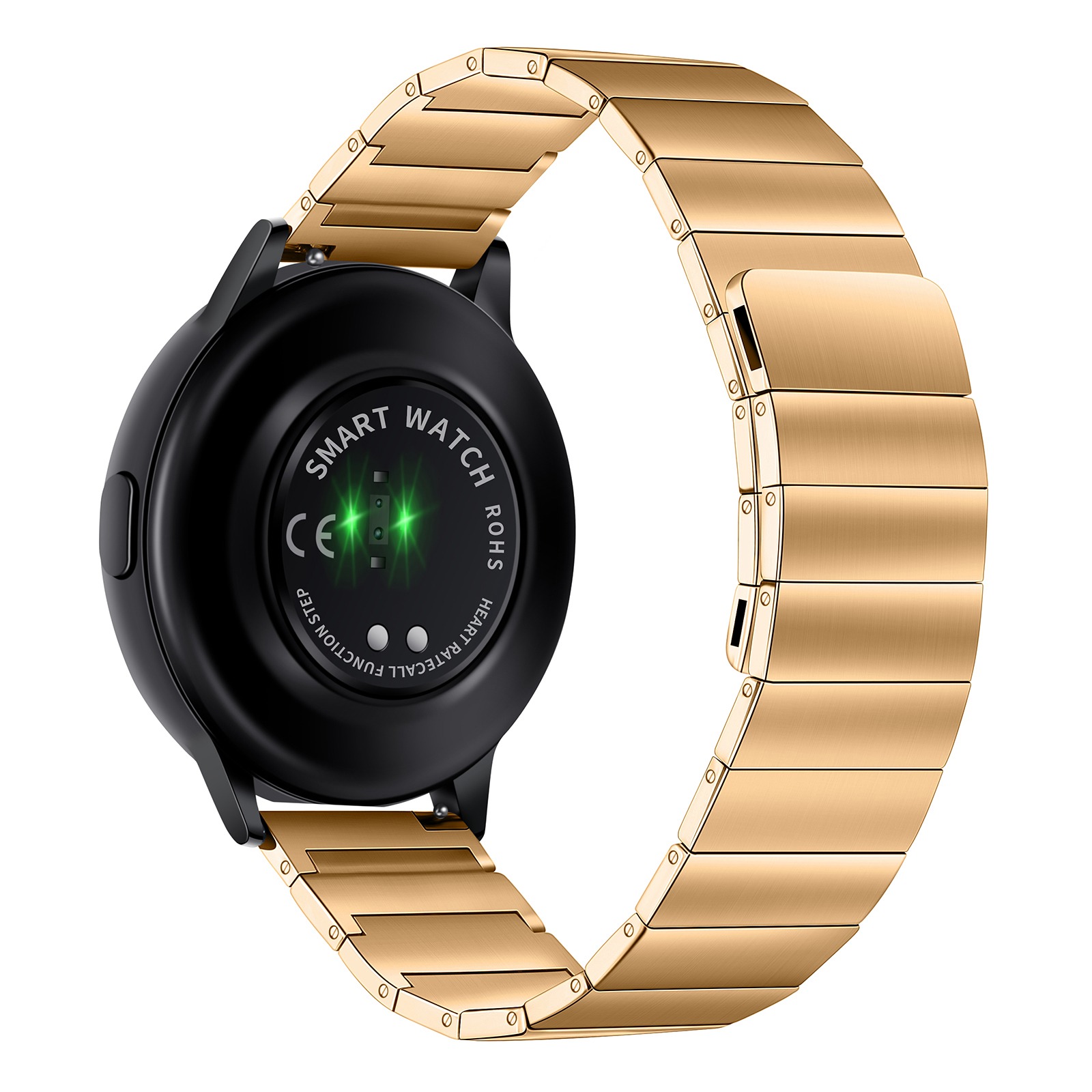

For Huawei Watch GT 3 Pro 46mm / Apex 46mm / Apex Pro, Replacement Watch Band Universal 22mm Magnetic Stainless Steel Watch Strap - Gold, Galaxy Watch3 45mm