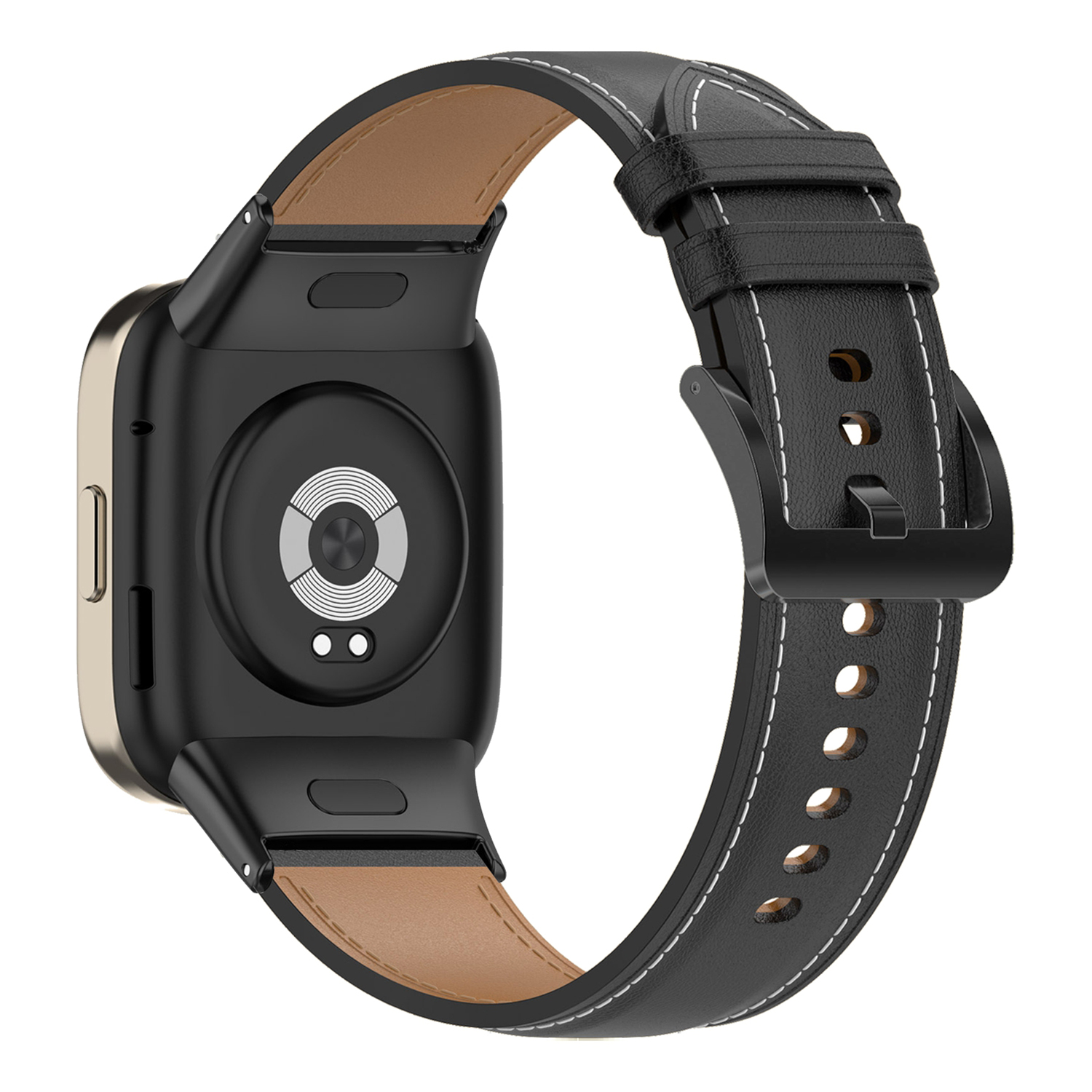 

Für Xiaomi Redmi Watch 3 Uhren Band Echtes Kuhleder Verstellbares Handgelenksgurt - Schwarz, Xiaomi Redmi Watch 3