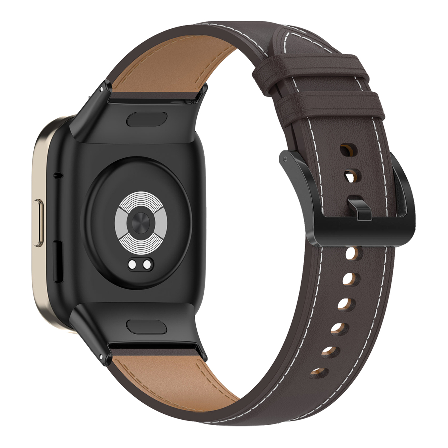 

Für Xiaomi Redmi Watch 3 Uhren Band Echtes Kuhleder Verstellbares Handgelenksgurt - Kaffee, Xiaomi Redmi Watch 3