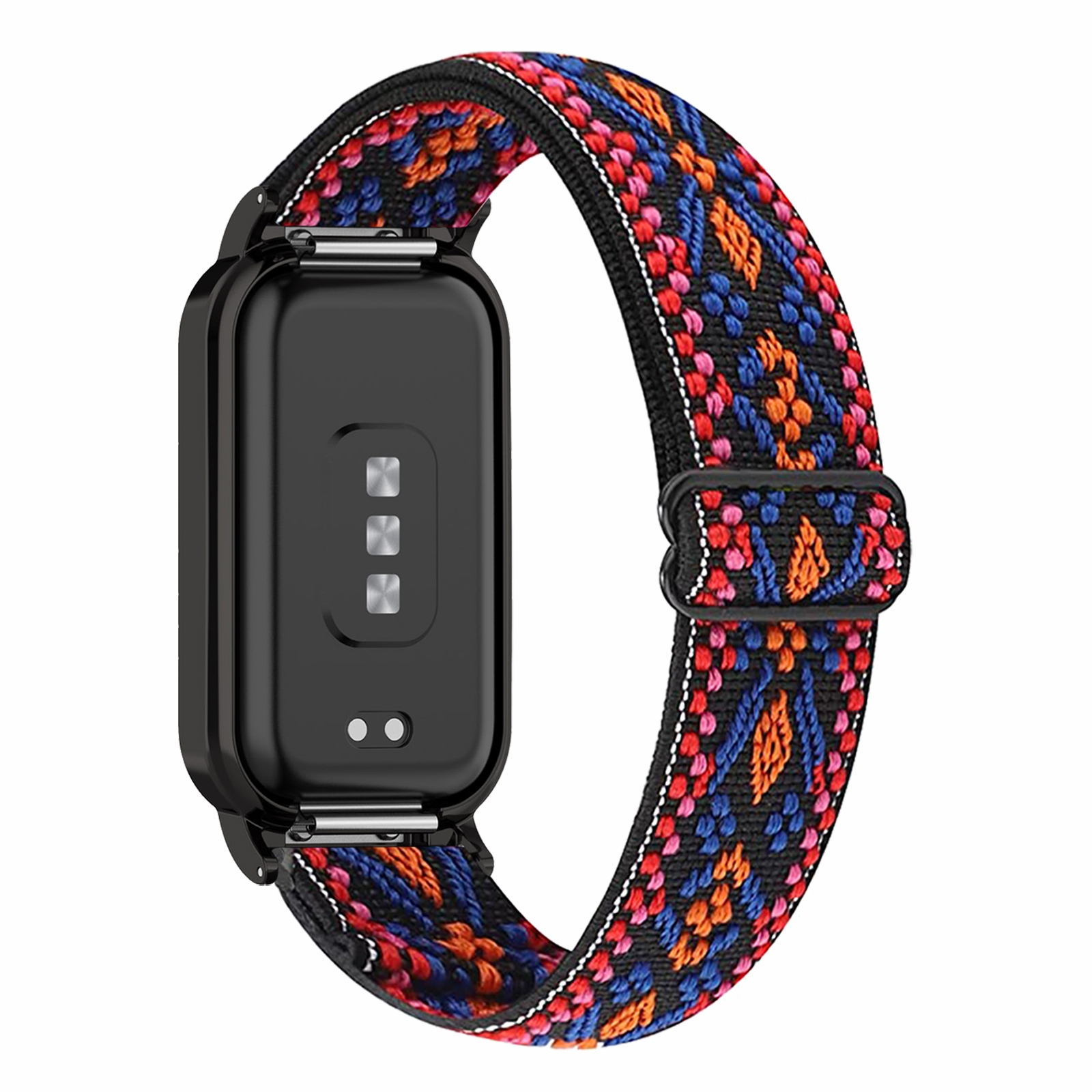 

Für Redmi Band 2 Verstellbares Uhrengurt Elastisches Nylonarmband Smart Watch Atmungsaktives Band - Orange Rosa, Redmi Band 2