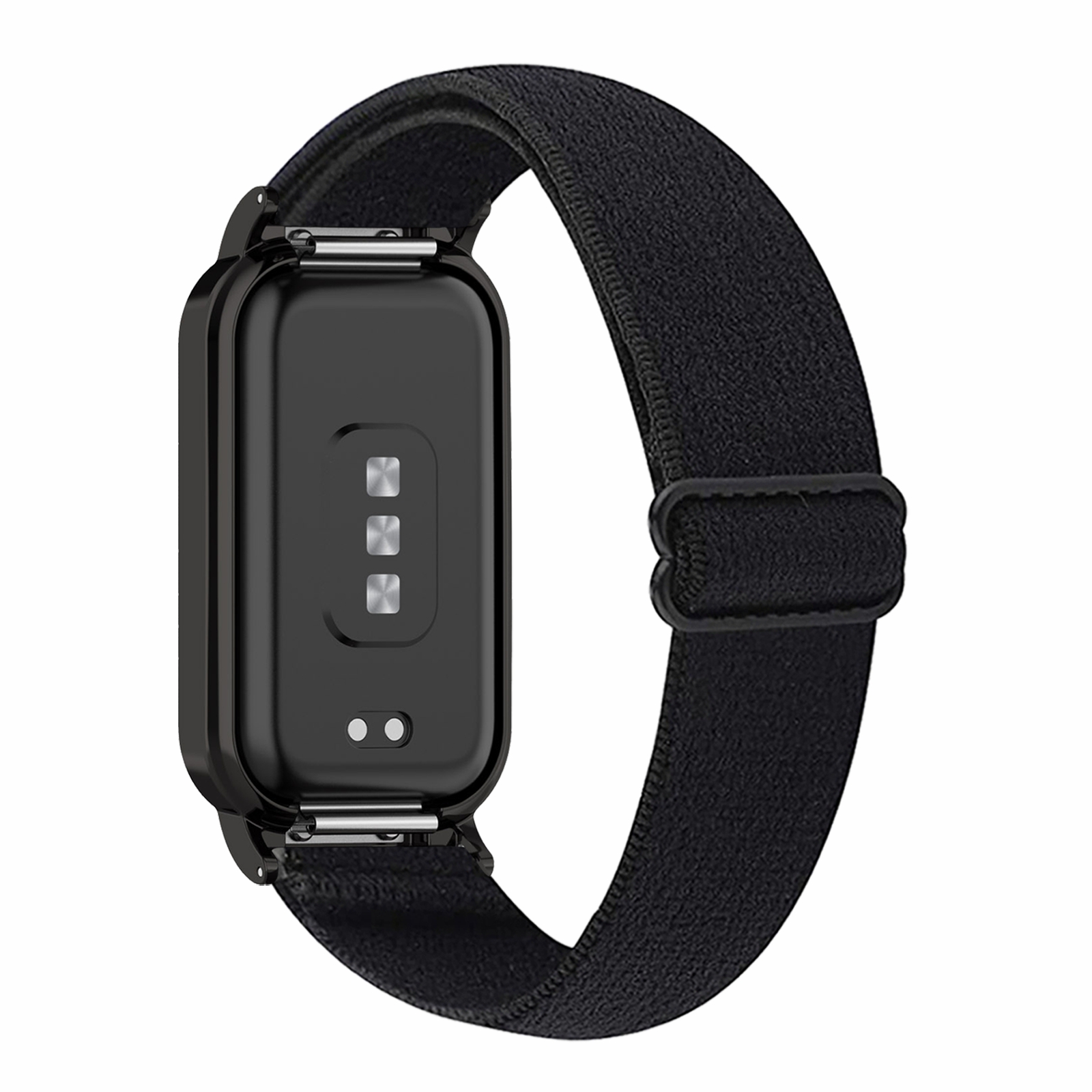 

Für Redmi Band 2 Verstellbares Uhrengurt Elastisches Nylonarmband Smart Watch Atmungsaktives Band - Schwarz, Redmi Band 2