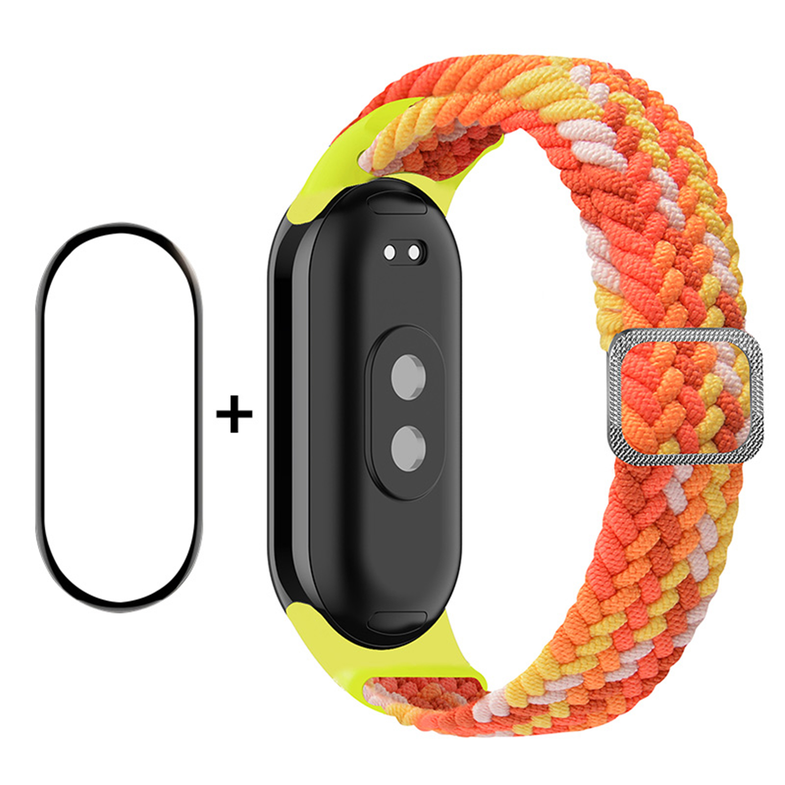 

Enkay Hat-prince Für Xiaomi Smart Band 8 Elastic Watch Band Nylon Geflochten - Hell Orange, Xiaomi Smart Band 8