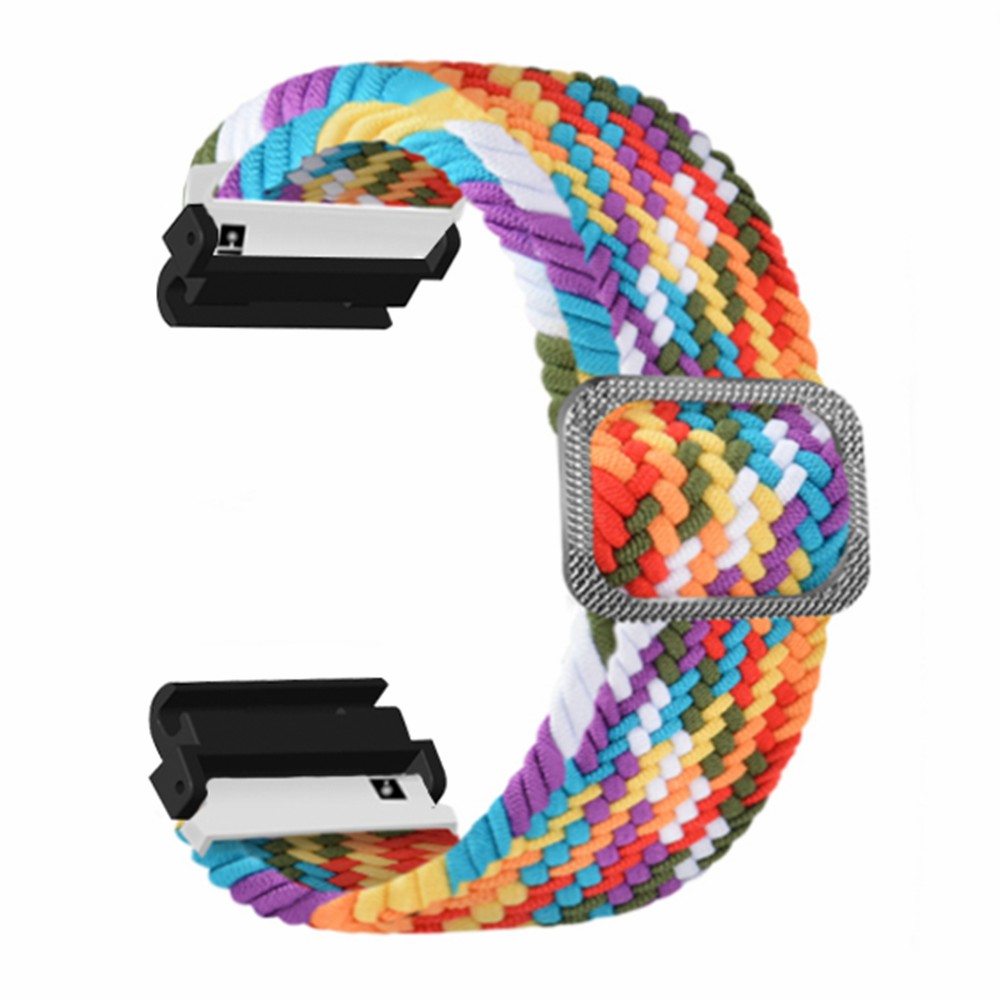 

Für Huami Amazfit T-Rex 2 Ultra Dehnes Uhrenband Nylon Verstellbarer Sportriemen - Regenbogen, Huami Amazfit T-Rex 2 Ultra